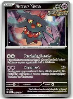 Flutter Mane 096/191 Uncommon Surging Sparks Pokemon Reverse Holo Lightly Played - Image 1