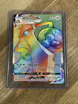 Pokemon TCG Aegislash VMAX Vivid Voltage 190/185 Holo Secret Rare NM - Image 1