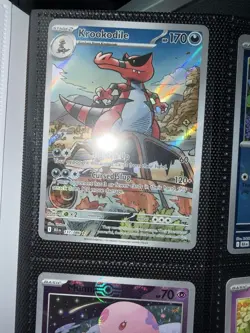Pokemon Krookodile 137/086 Sv: Black Bolt Holo Illustration Rare 170 HP Stage 2 - Image 1