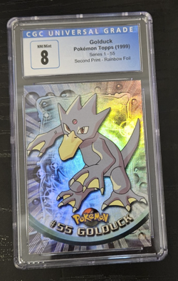 Golduck #55 Textured Holo Foil 1999 Topps Pokemon TV Animation Edition - Image 1