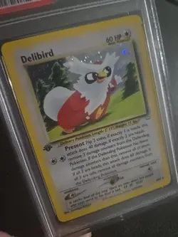 2001 POKEMON NEO REVELATION 1ST ED #5 DELIBIRD-HOLO PSA 8 - Image 3