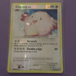 Pokemon Mysterious Treasures Chansey 76/123 Reverse Holo English TCG - Image 1