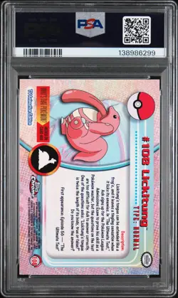 2000 Topps Chrome Pokemon T.V. Lickitung #108 PSA 10 - Image 2