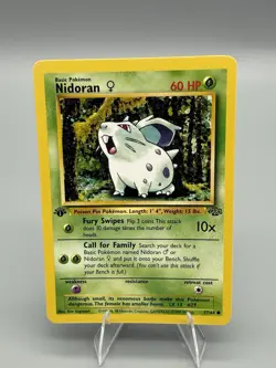 1999 WOTC Pokemon Jungle 1st Edition Nidoran 57/64 - Image 1