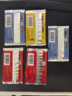 Lot of 5 Base Set 2 Empty Booster Pack Wrapper Rare Vintage Pokemon Wrapper - Image 2