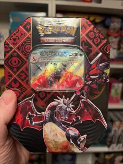 Pokemon TCG SV Paldean Fates Charizard EX Tin New/Sealed - Image 1