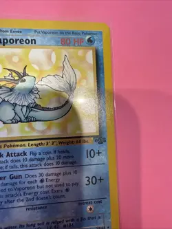 Vaporeon 28/64, Jungle Set, Pokemon TCG, WOTC Vintage 1999, Non Holo Rare, - Image 3
