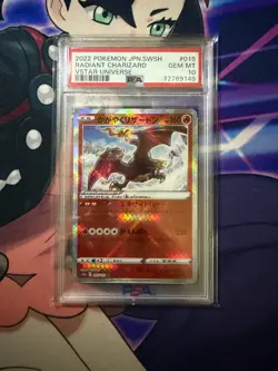 2022 Pokemon Japanese VSTAR Universe RADIANT CHARIZARD 015/172 PSA 10 GEM MINT - Image 1