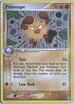 Primeape 28/112 Rare FireRed & LeafGreen Pokemon Lightly Played - Image 1