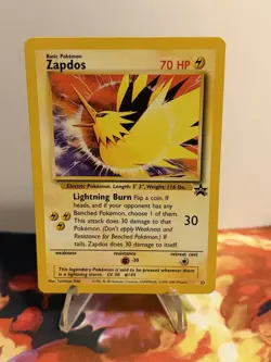 Pokemon TCG Zapdos 23 Black Star Promo WOTC 2000 LP Vintage - Image 2