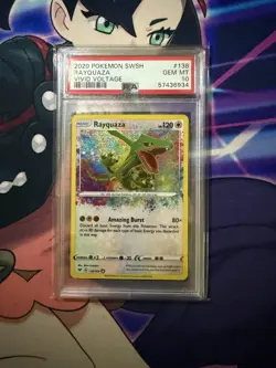 2020 Pokemon Vivid Voltage RAYQUAZA Amazing Rare 138/185 PSA 10 GEM MINT - Image 1