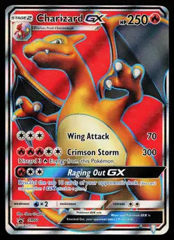 Charizard GX SM60 Holo Full Art Sun & Moon Promo Pokemon Card - Image 1