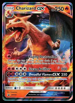 Charizard GX SM195 Holo Sun & Moon Promo Pokemon Card - Image 1