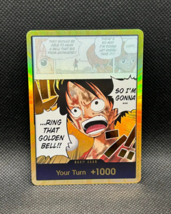One Piece Gold Foil Don!! Card Monkey D Luffy OP15 Adventure on Kami’s island - Image 1