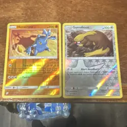 Pokemon TCG Sun & Moon Holo Lot Heracross Gumshoos Basic Stage 1 2 Cards English - Image 1