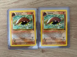 2 Kabuto Gold Stamp Wizards Promo Fossil Pokemon Card 50/62 - Image 1