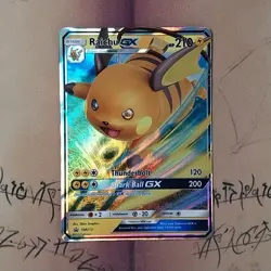 Raichu GX SM213 Black Star Promo Holo NM Pokemon Card English - Image 1