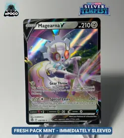 Magearna V 128/195 Ultra Rare Pokemon TCG Silver Tempest Card MINT SHIPS TODAY! - Image 1