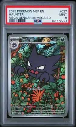 Pokemon Black Star Promo #027 Haunter Mega Gengar ex Battle Deck PSA 9 Card MINT - Image 1