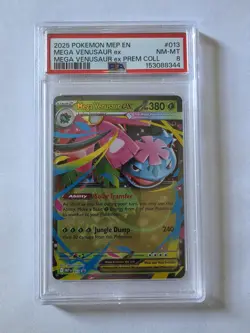 Pokemon TCG Mega Venusaur EX Promo 013 Mega Evolution Card PSA 8 - Image 1