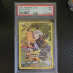 Pokemon Lost Origin Full Art Pikachu TG05/TG30 PSA 9 English 2022 Card - Image 1