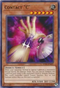 Yugioh - Contact C - NM - Free Holographic Card - Image 1