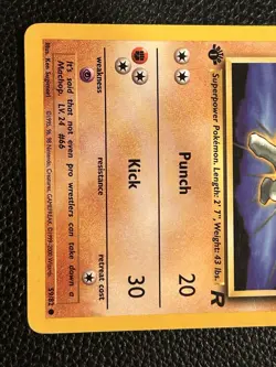 Pokemon TCG Team Rocket Machop 1st Edition 59/82 Card - Image 3