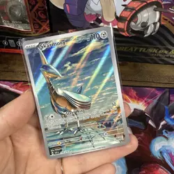 Pokemon TCG Skarmory 209/191 Surging Sparks Illustration Rare Holo Card NM - Image 1