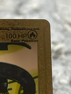 Shining Charzard/ Gold Foil Textured/ Display Pokemon Card NM/M (100hp) - Image 4