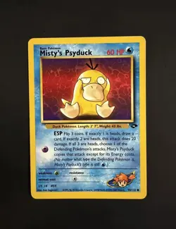 Misty's Psyduck 90/132 Gym Challenge Pokemon Card - Image 1