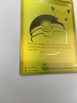 Pokemon Poke Ball SWSH146 Gold Celebrations Card Anniversary Edition - Image 3