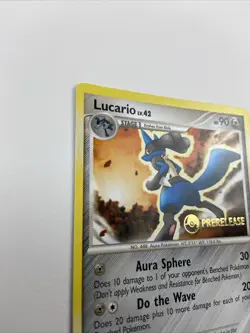 Pokemon Lucario 53/127 Diamond & Pearl Prerelease Promo 90 HP English TCG Card - Image 2