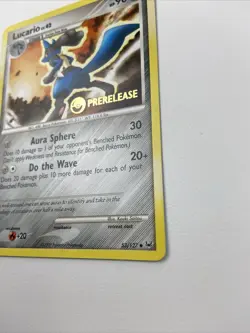 Pokemon Lucario 53/127 Diamond & Pearl Prerelease Promo 90 HP English TCG Card - Image 4