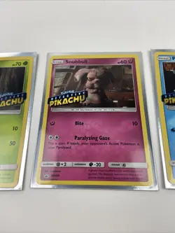 Detective Pikachu Holo Pokemon Card Lot Stamped Cards- Bulbasaur, Psyduck! - Image 3