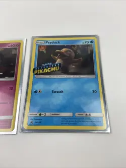 Detective Pikachu Holo Pokemon Card Lot Stamped Cards- Bulbasaur, Psyduck! - Image 4