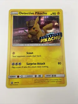 Detective Pikachu SM170 SM Promos Stamped Pokemon Card - Image 1