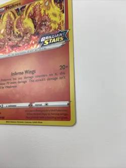 Moltres SWSH185 Stamped Brilliant Stars Pokemon Card TCG NM Black Star Promo - Image 4