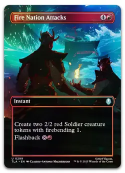 Fire Nation Attacks (Borderless) #299 (Foil) (NM) TLA Magic MTG - Image 1
