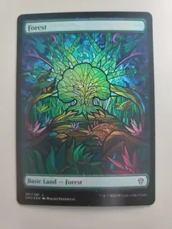 MTG Forest Dominaria United 0281 Foil Borderless Land - Image 1
