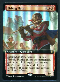 Firbolg Flutist - Extended Art Foil Magic MTG 2022 Battle for Baldur's Gate NM/M - Image 1