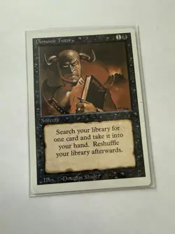 Demonic Tutor Revised MTG Vintage Rare Magic The Gathering MP/LP SEE PHOTOS - Image 1