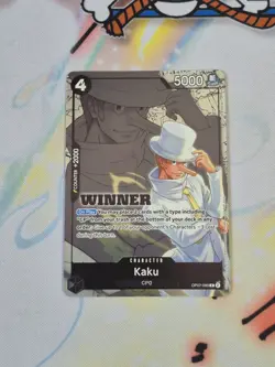 NM One Piece TCG Kaku (Winner Card) OP07-070 Promo - Image 1