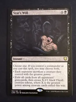 1x Szat's Will (152) Commander Legends LP MTG Magic The Gathering x1 MKE - Image 1