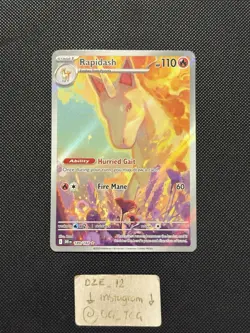 Pokemon Destined Rivals - Rapidash - 189/182 - Illustration Art Rare - M/NM￼ - Image 1