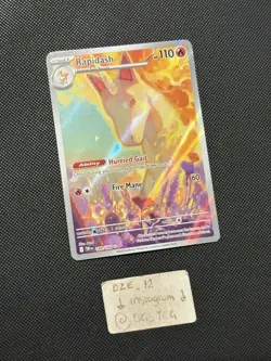 Pokemon Destined Rivals - Rapidash - 189/182 - Illustration Art Rare - M/NM￼ - Image 3