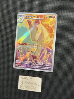 Pokemon Destined Rivals - Rapidash - 189/182 - Illustration Art Rare - M/NM￼ - Image 4