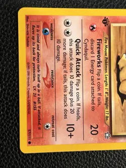 2000 Pokemon TCG Neo Genesis Cyndaquil 57/111 1st Edition - Image 3