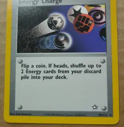 Energy Charge 85/111 Rare Non-Holo Neo Genesis Set Pokemon Trainer Card NM - Image 3