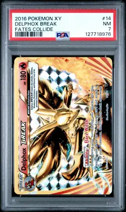 2016 Pokemon Xy Fates Collide Delphox Break Fates Collide PSA 7 #14 - Image 1