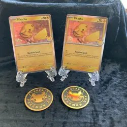 Pikachu 051 /162 Stamped 2026 Pokemon Day 30th Anniversary Promo TCG W/Coin X2! - Image 2